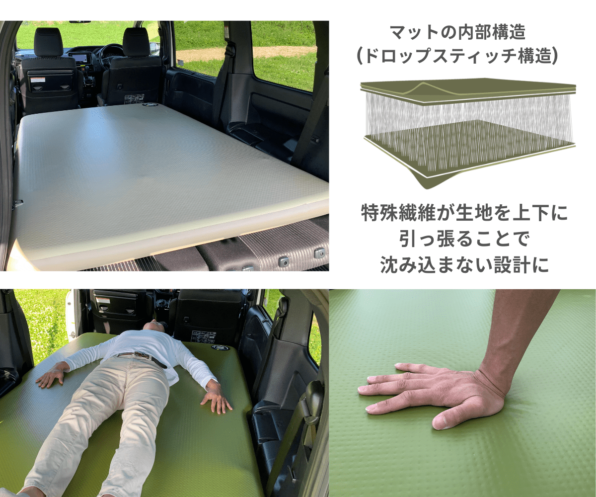 iimat|快適な車中泊にこだわった車中泊専用マット iimat|快適な車中泊にこだわった車中泊専用マット